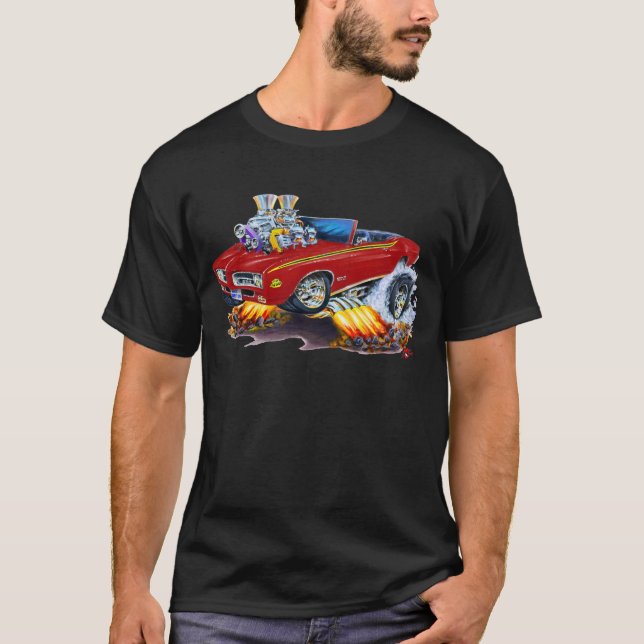 1969 GTO Judge Maroon Convertible T-Shirt (Front)