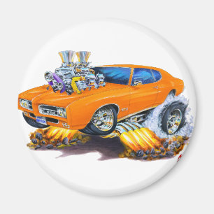1969 GTO Orange Car Magnet