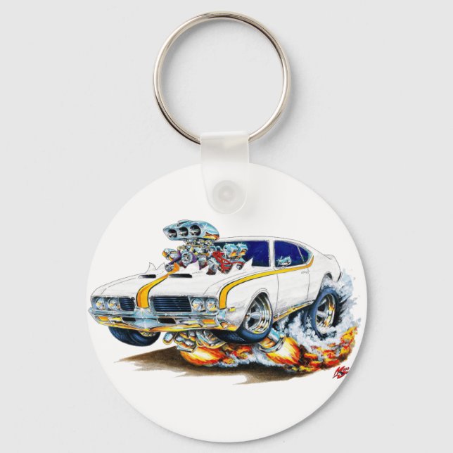 1969 Olds Cutlass Hurst Car Key Ring (Front)