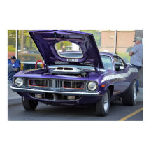 1969 Purple Barracuda Poster