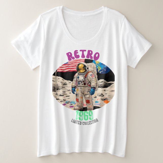  1969 RETRO - RETRO REVIVAL (LIMITED COLLECTION) PLUS SIZE T-Shirt (Design Front)