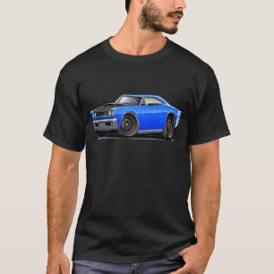 1969 Super Bee Blue-White Stock Wheels T-Shirt