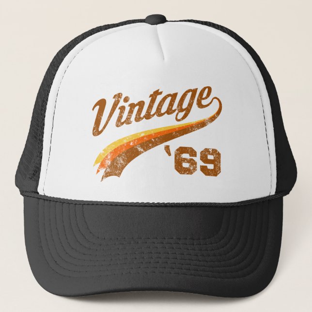 1969 Vintage Birth year Trucker Hat (Front)