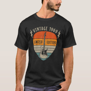 1969 Vintage Birthday Limited Edition Pick Guitar T-Shirt
