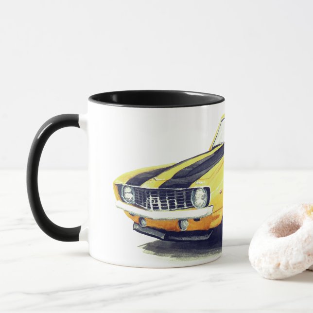 1969 Yellow Camaro Mug (With Donut)