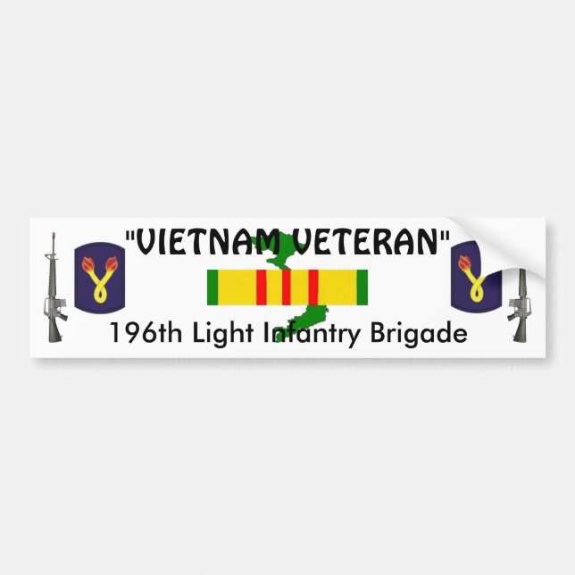 196th Light Inf Brigade bumper sticker (Front)