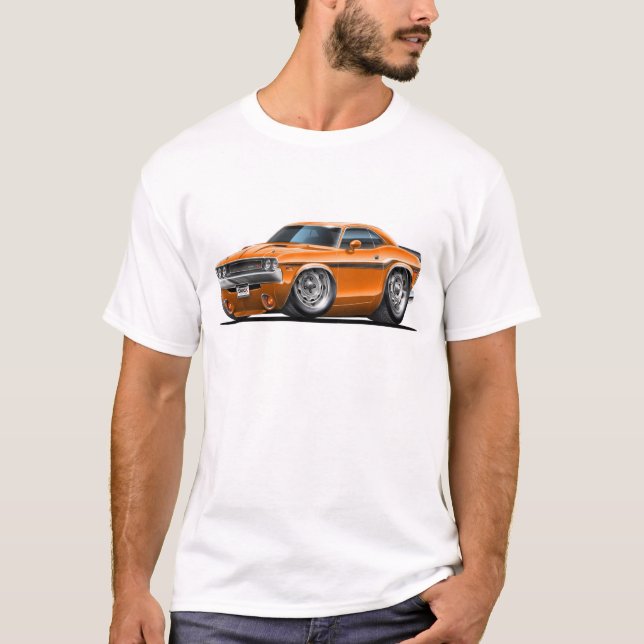 1970-72 Challenger Orange Car T-Shirt (Front)