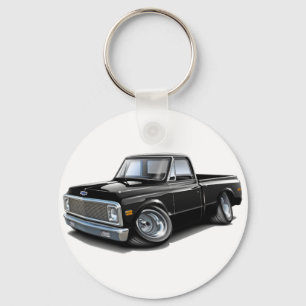 1970-72 Chevy C10 Black Truck Key Ring