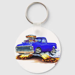 1970-72 Chevy C10 Blue Longbed Key Ring