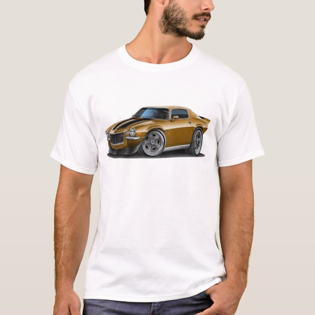 1970-73 Camaro Brn/Blk Car T-Shirt (Front)