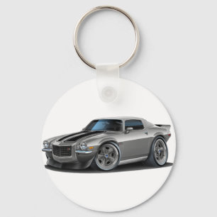 1970-73 Camaro Sil/Blk Car Key Ring
