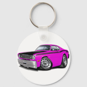 1970-74 Duster 340 Pink Car Key Ring