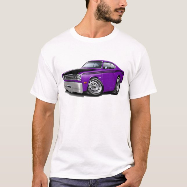 1970-74 Duster 340 Purple Car T-Shirt (Front)