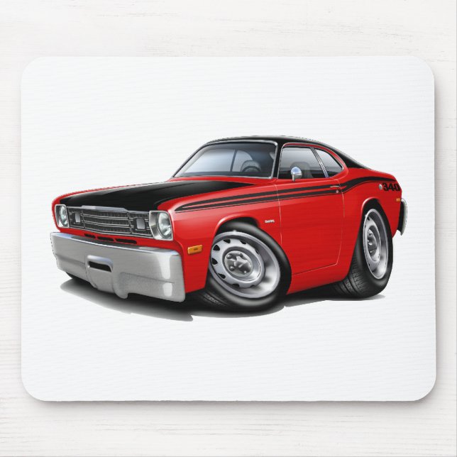 1970-74 Duster 340 Red Car Mouse Pad (Front)