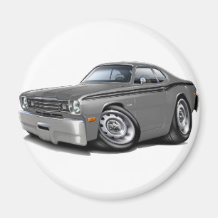 1970-74 Duster Grey-Black Car Magnet