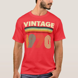1970 Birthday Vintage Retro 51 years old Design  T-Shirt