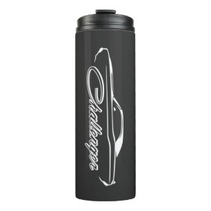 1970 Challenger Black Ghost Silhouette Thermal Tumbler