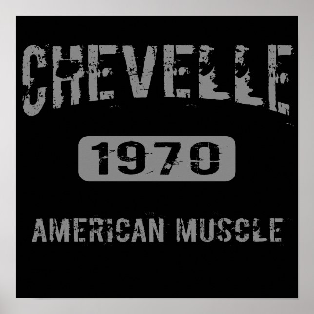 1970 Chevelle American Muscle Poster (Front)