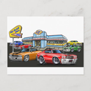 1970 Chevelle Diner Postcard