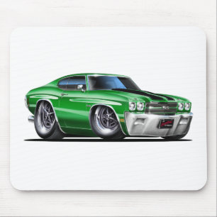 1970 Chevelle Green-Black Car Mouse Pad