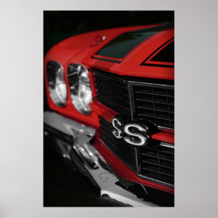 1970 Chevelle SS396 Red Poster