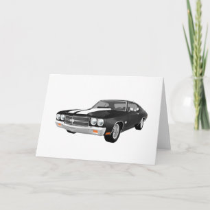 1970 Chevelle SS: Black Finish: Card