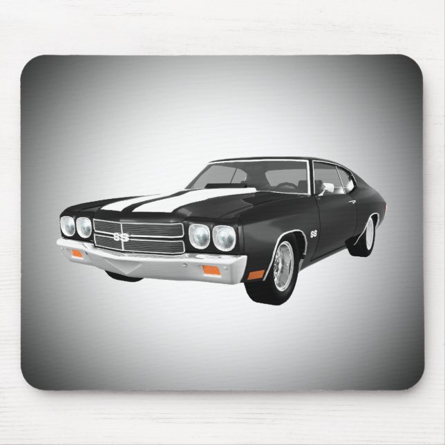1970 Chevelle SS: Black Finish: Mousepad (Front)