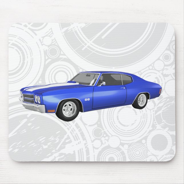 1970 Chevelle SS: Blue Finish: Mousepad (Front)