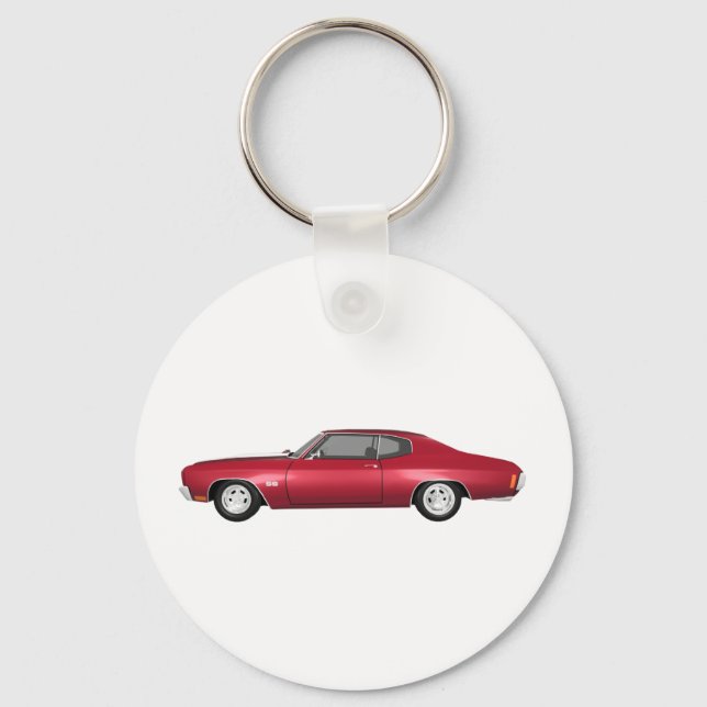 1970 Chevelle SS: Candy Apple Finish: Key Ring (Front)