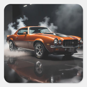1970 Chevy Camaro Square Sticker