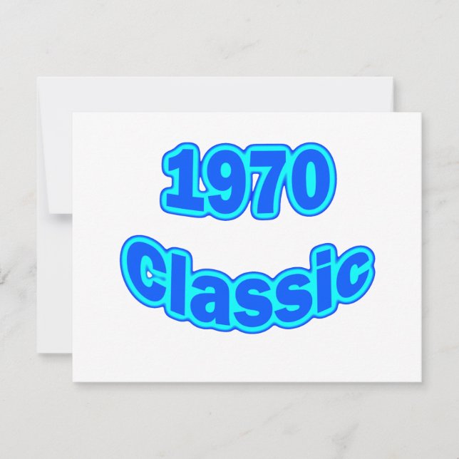1970 Classic Blue Card (Front)