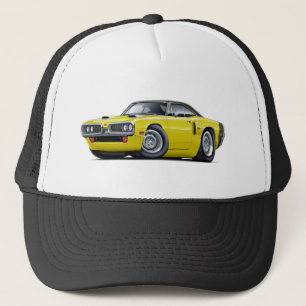 1970 Coronet RT Yellow-Black Top Car Trucker Hat
