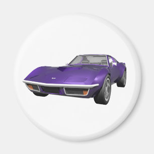1970 Corvette Sports Car: Purple Finish: Magnet
