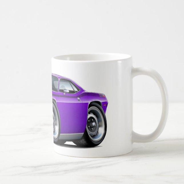 1970 Cuda AAR Purple Car Coffee Mug (Right)