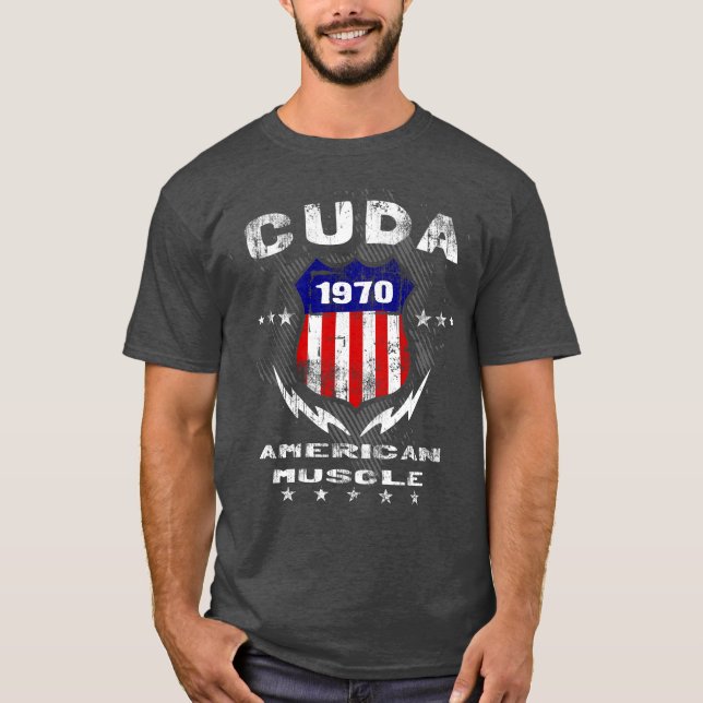 1970 Cuda American Muscle T-Shirt (Front)