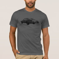 1970 Cutlass black line art on coloured t-shirt