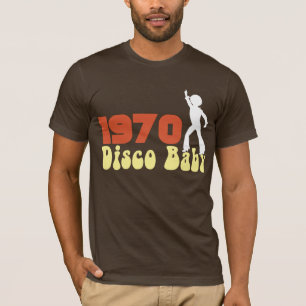 1970 DISCO Baby Graphic RETRO BIRTHDAY Tee
