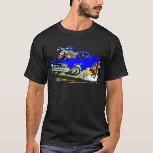 1970 El Camino Blue-Black Truck T-Shirt