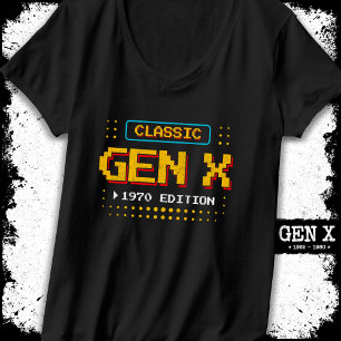 1970 Gen X Classic Retro Gamer Gaming Birthday T-Shirt
