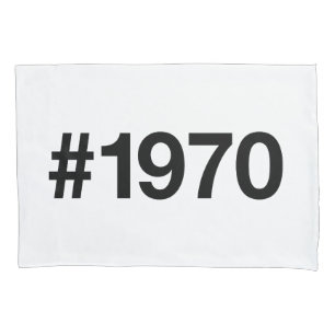 1970 Hashtag 55 Years Birthday Anniversary Pillowcase