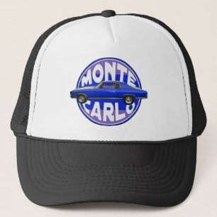 1970 monte carlo midnight blue trucker hat