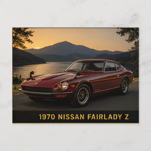 1970 Nissan Fairlady Z Classic Japanese Sports Car Postcard