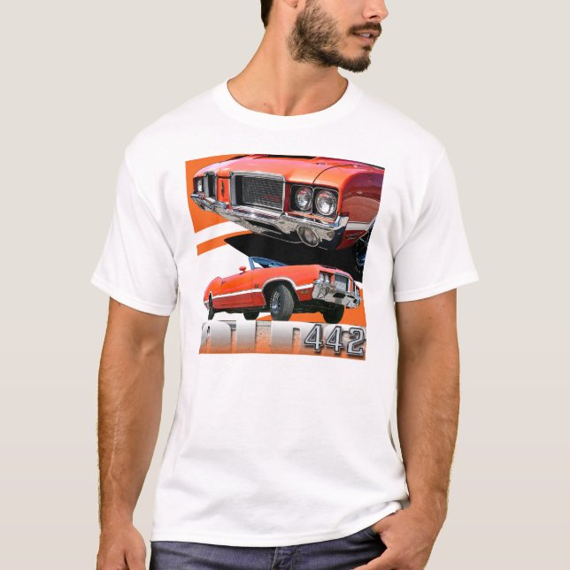 1970 Oldsmobile Cutlass 442 Car Tshirt (Front)