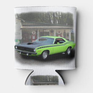 1970 Plymouth AAR Cuda in filling statio series Can Cooler