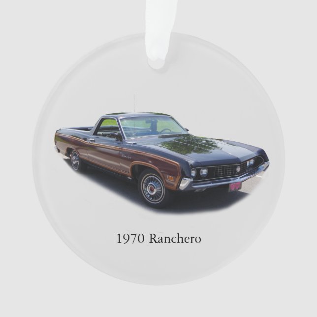 1970 Ranchero acrylic ornament (Front)
