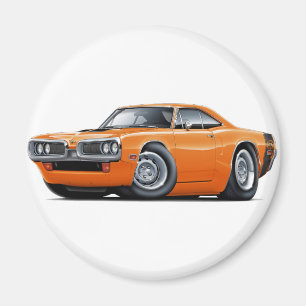 1970 Super Bee Orange-Black Car Magnet