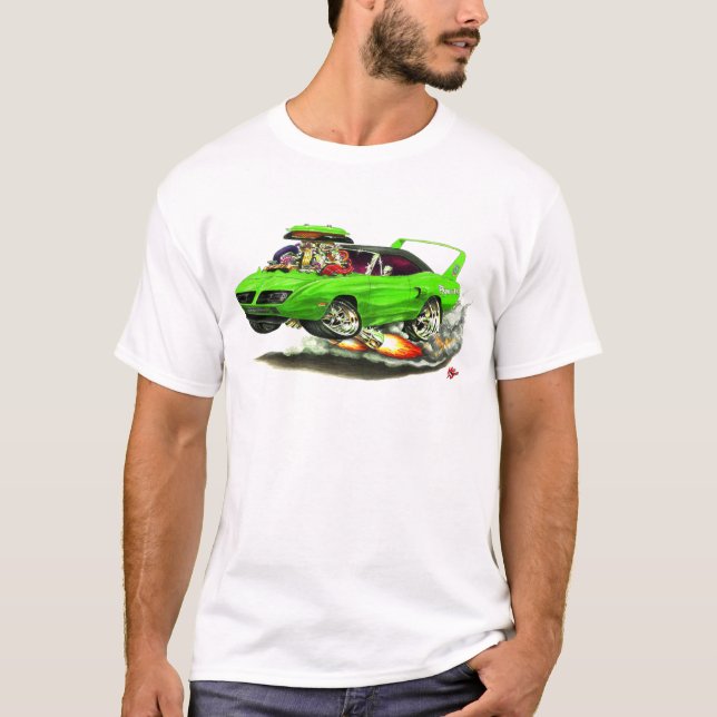 1970 Superbird Green Car T-Shirt (Front)