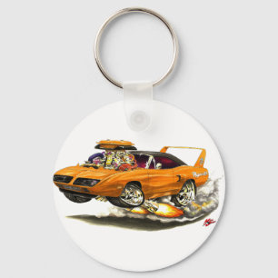 1970 Superbird Orange Car Key Ring