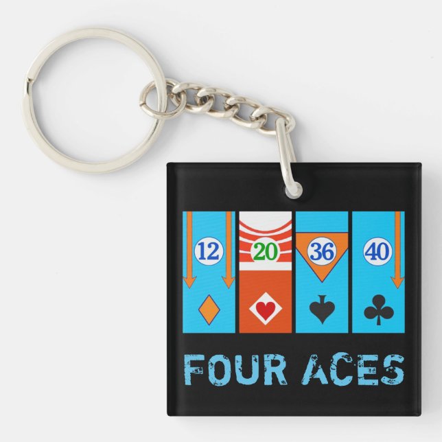 1970: THE FOUR ACES KEY RING (Front)