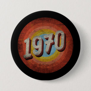1970 VINTAGE 7.5 CM ROUND BADGE